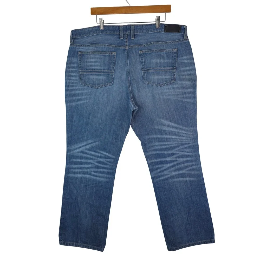 Kenneth Cole New York Jeans Mens 38x30‎ Blue Straight Leg Oritt Cotton Denim